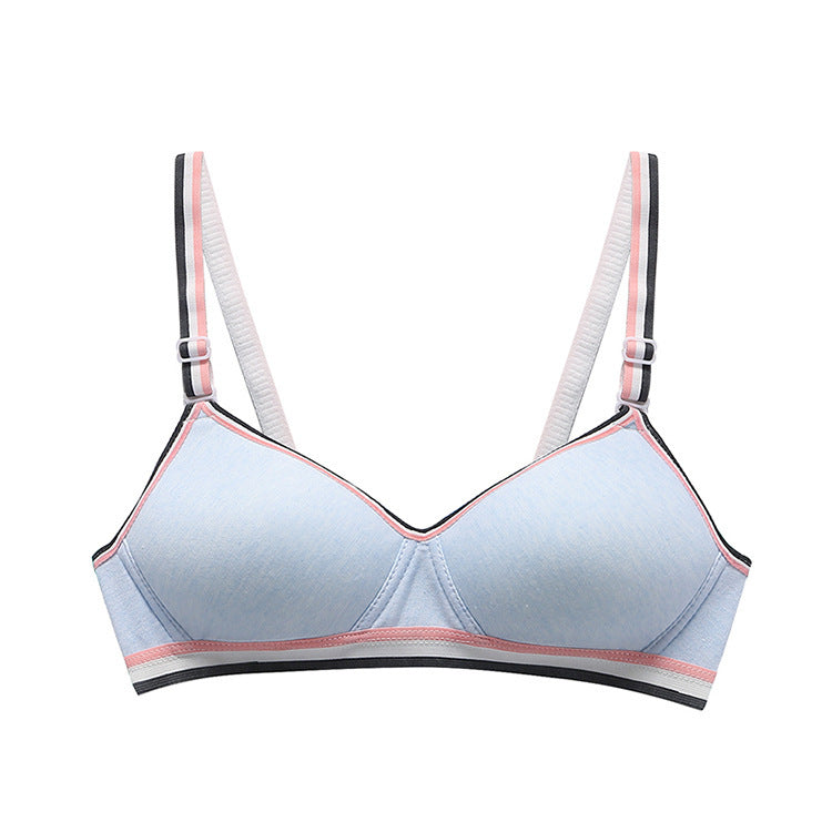 Women's Non-Wireless Pure Cotton Sports Bra Cotton Thin Underwear Bra